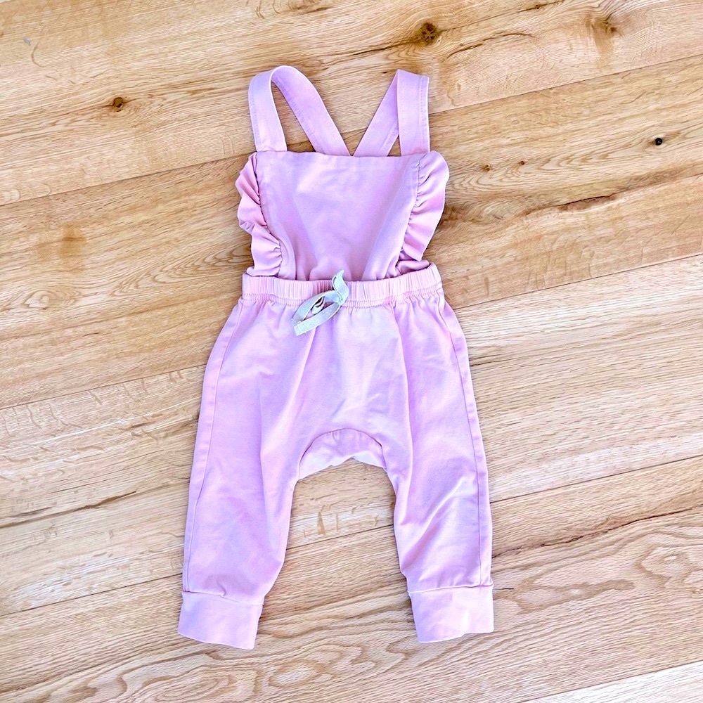 Amazon pink overalls / jumpsuit with adjustable straps 12-18 months